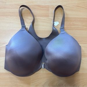 Soma Vanishing Back Full Coverage Front Closure Bra Size 34DDD Color: Mochaccino